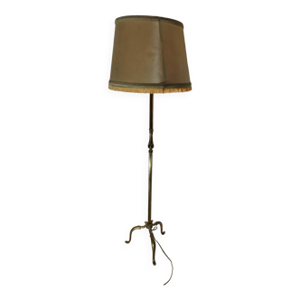 Lampadaire bronze dore