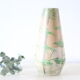 German ceramic vase foreign storks pattern, 1960