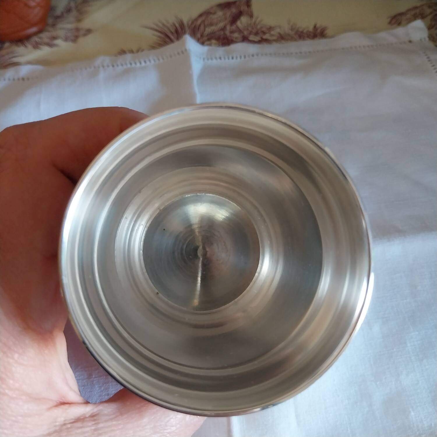 Old silver-plated metal cup by Ravinet & Denfer