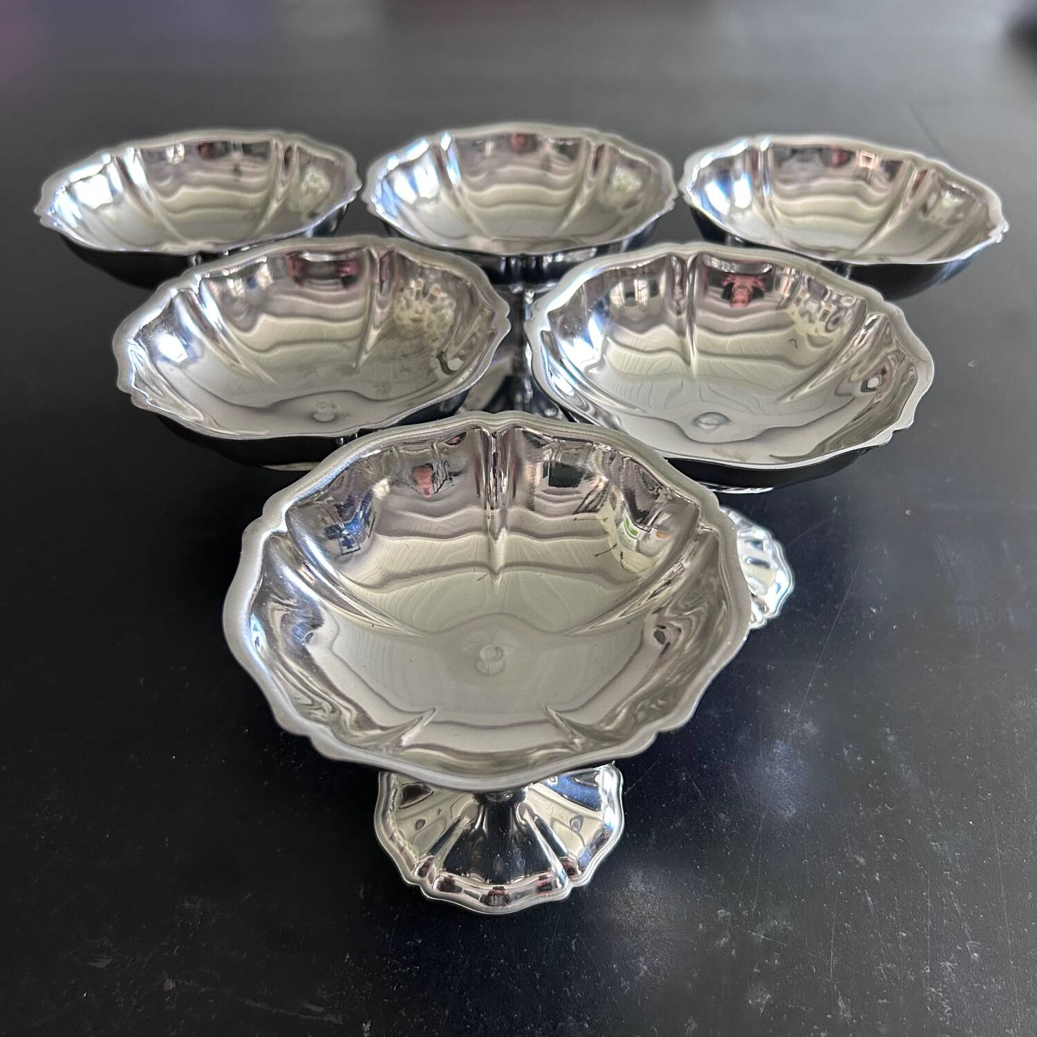 Service de 6 coupes à glaces