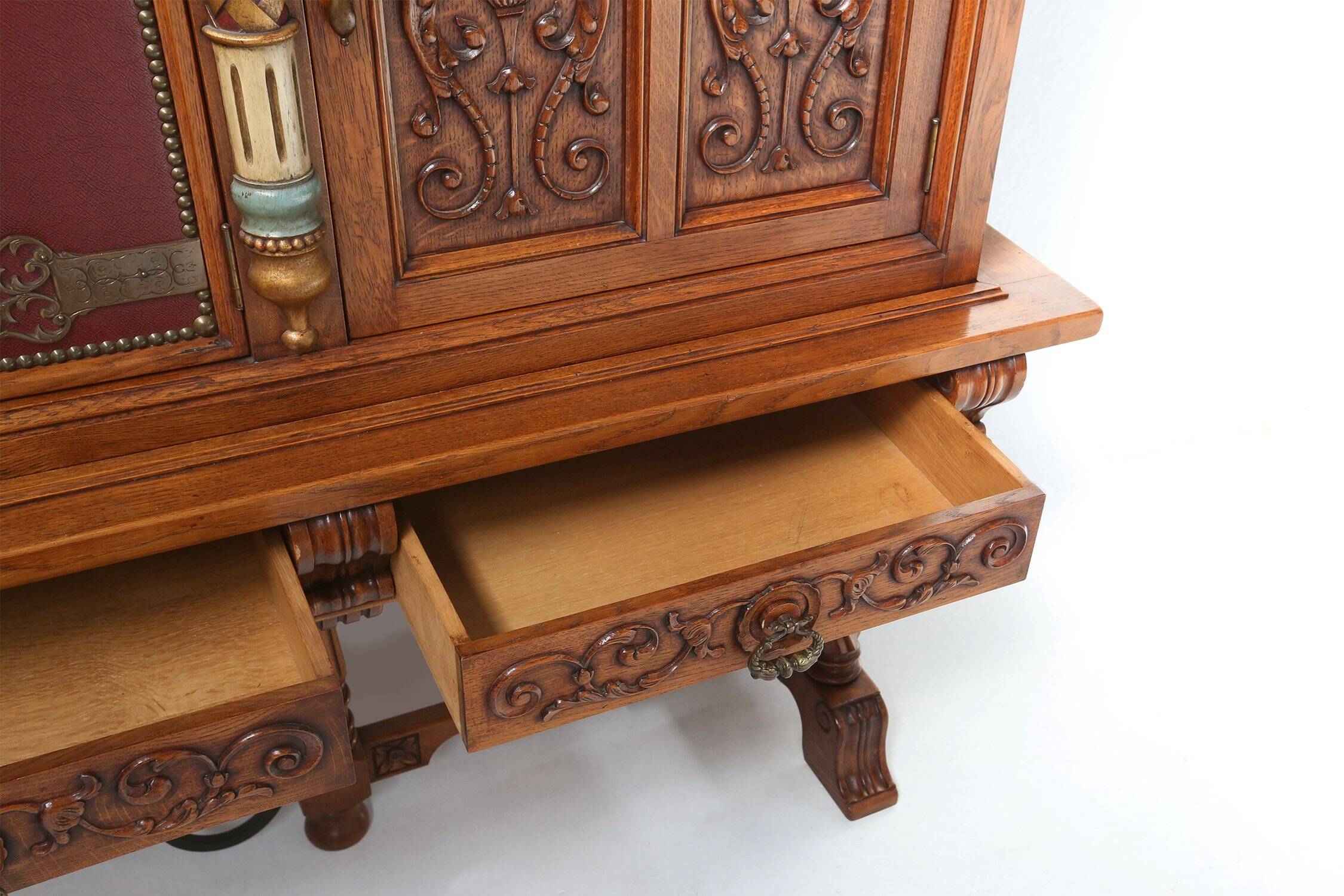 20th century baroque style carved sideboard, Spain ca. 1950