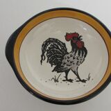Deco rooster trinket bowl