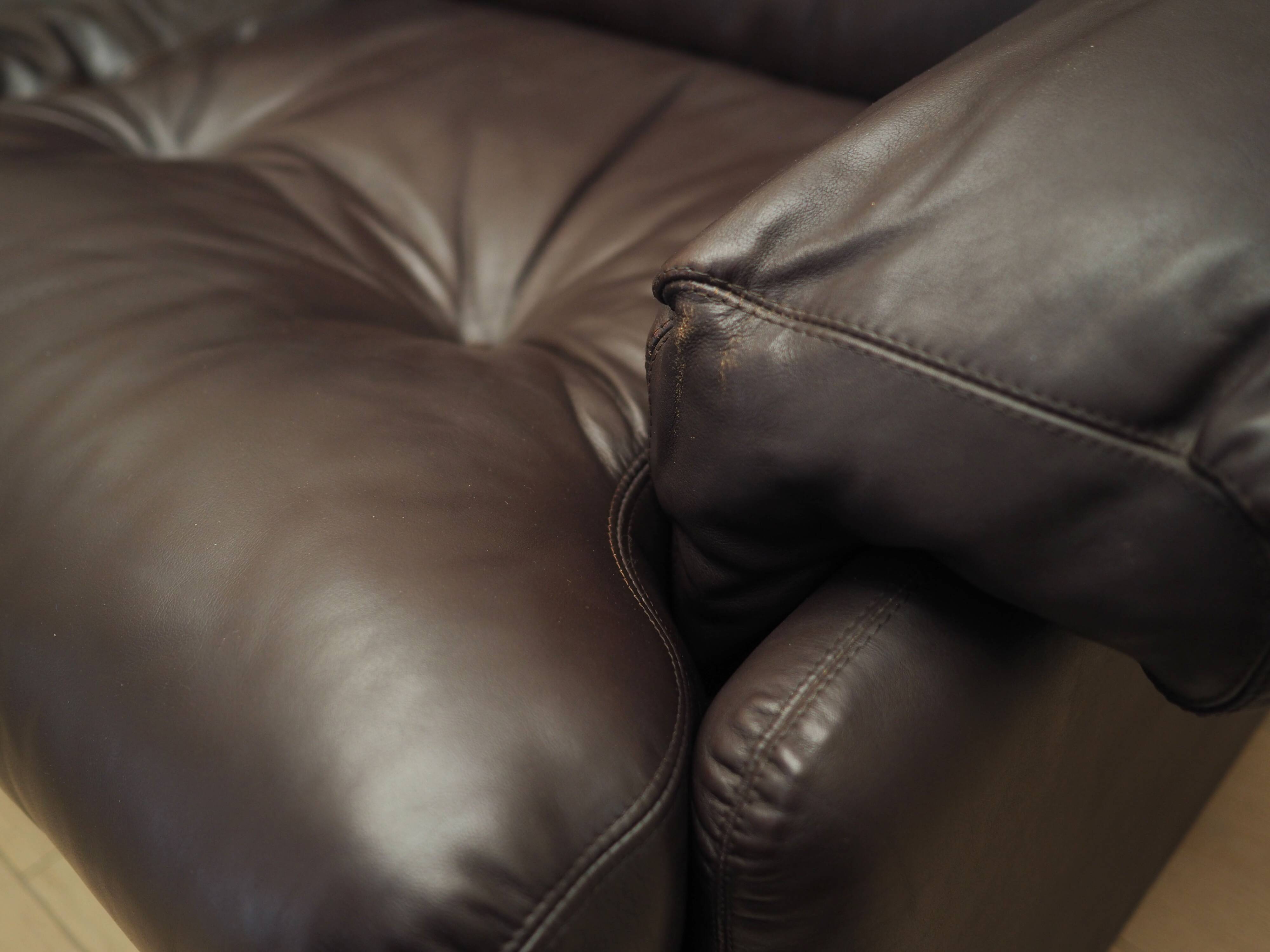 Leather living room set, Italian design, 60s, manufacturer: B&B Italia, designer: Tobia Scarpa