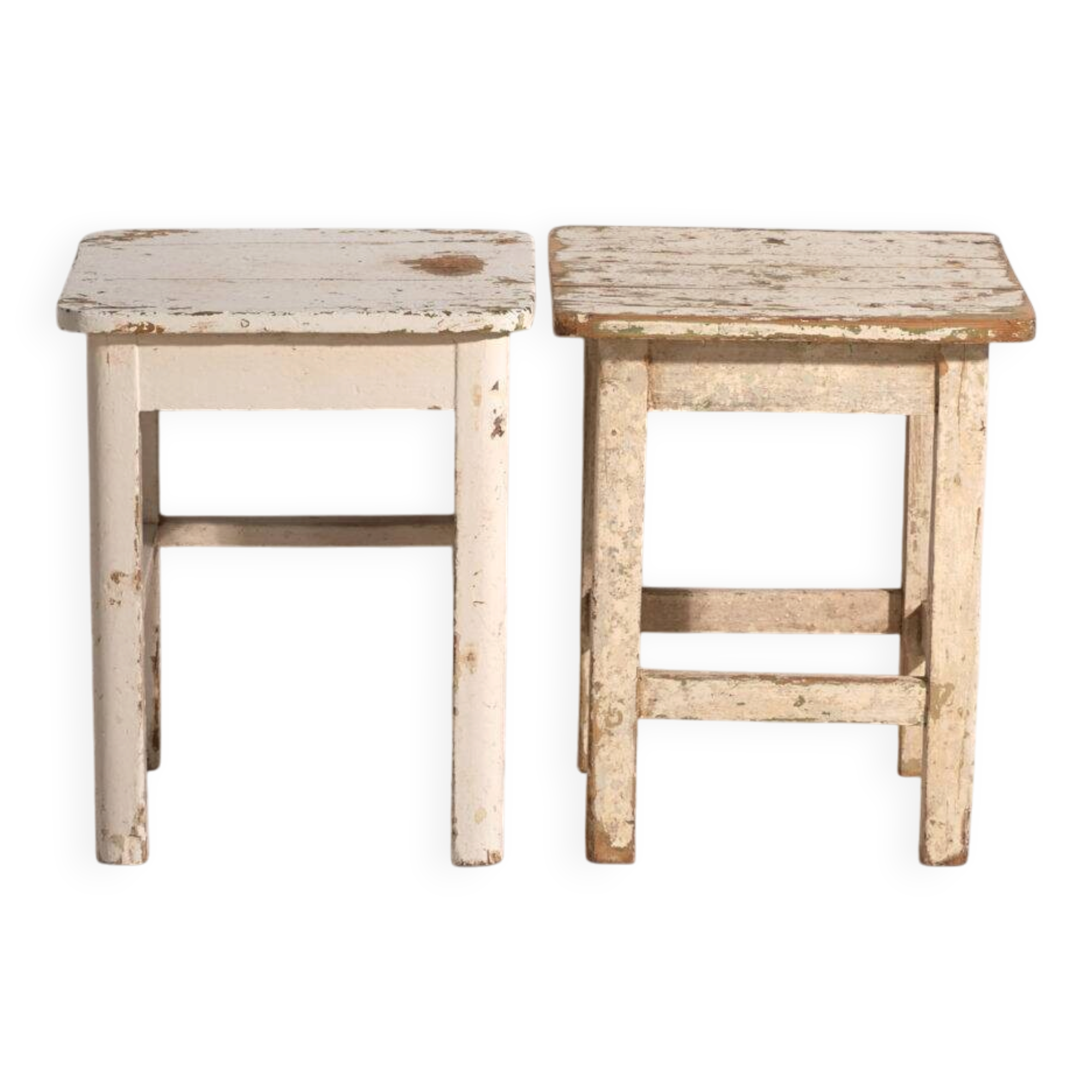 Antique pine bedside tables – Central Europe, circa 1940 #8