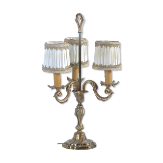 Old bronze hot water bottle lamp