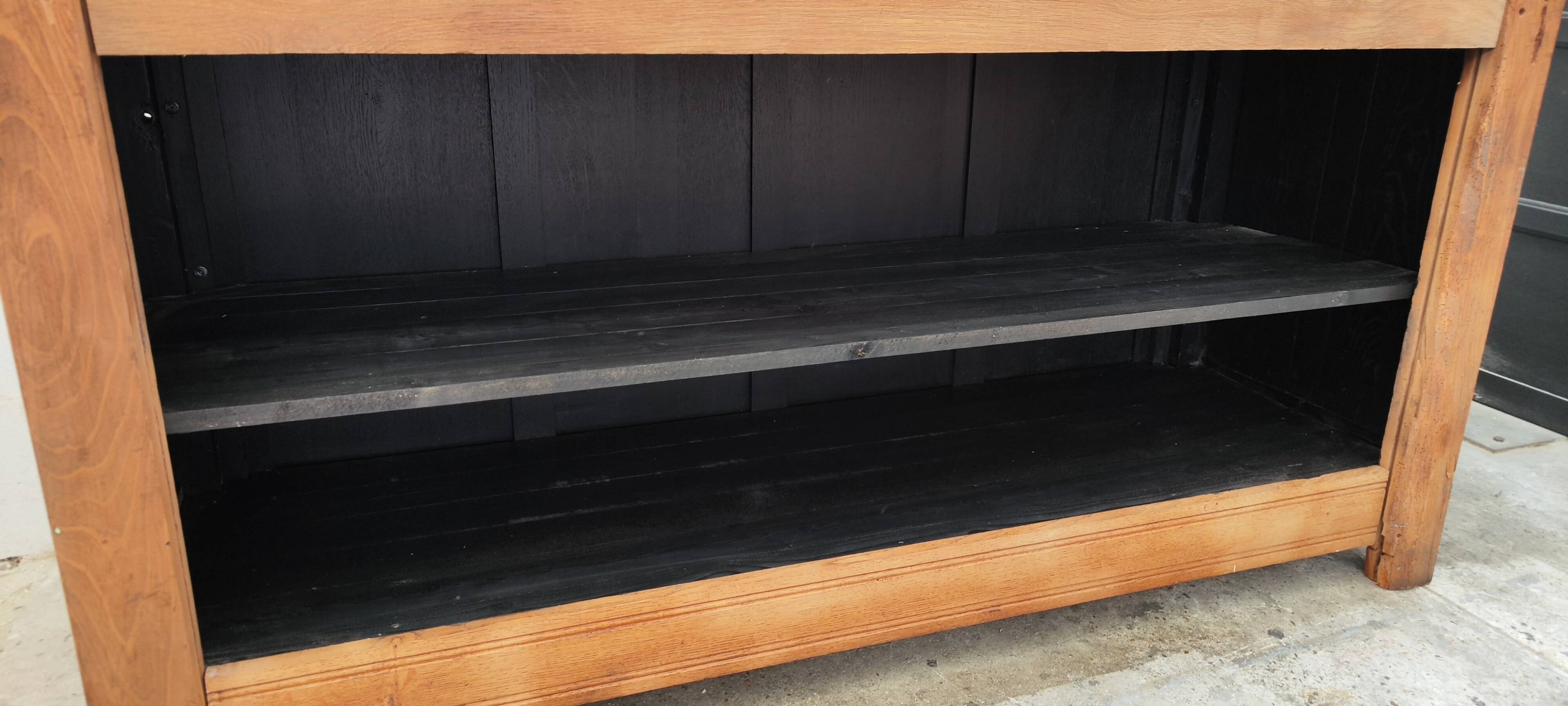 Oak counter top zinc bar bistro estaminet