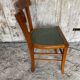 Vintage BAUMANN Mado Wood Bistro Chair with Green Seat