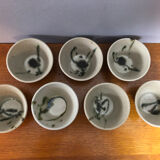 7 ceramic bowls pottery la Colombe