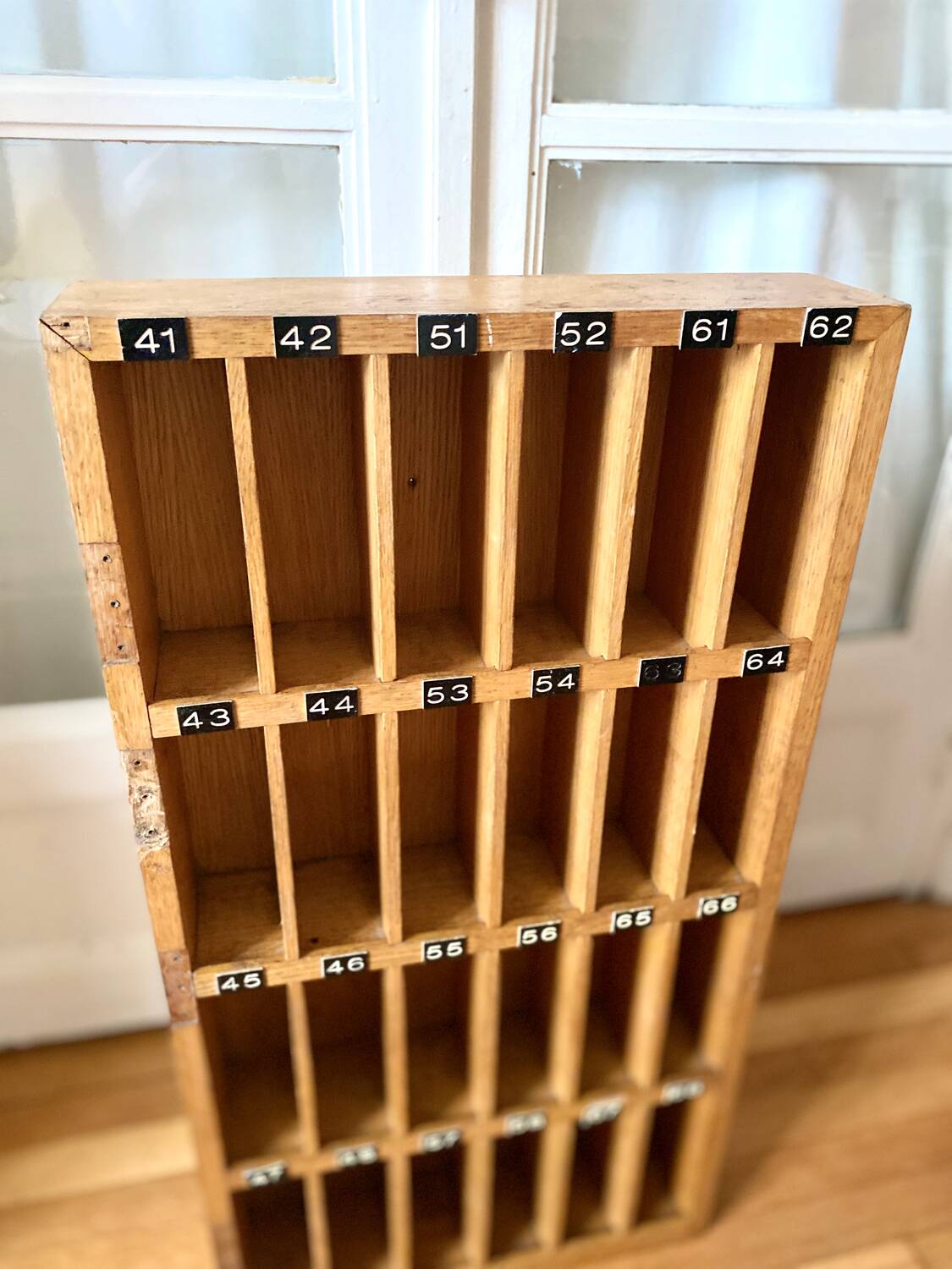 Vintage hotel key locker furniture