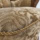 1950s, Danish relax armchair, furniture velour, carved oak wood.