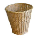 Wicker paper basket
