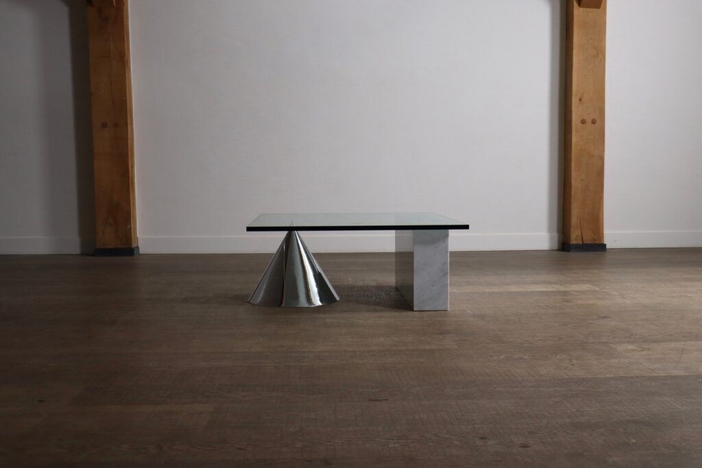Lella and Massimo Vignelli Kono coffee table for Casigliani, Italy, circa 1984