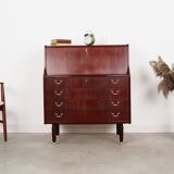 Secrétaire en acajou, design danois, années 1970, fabricant : PMJ Viby J