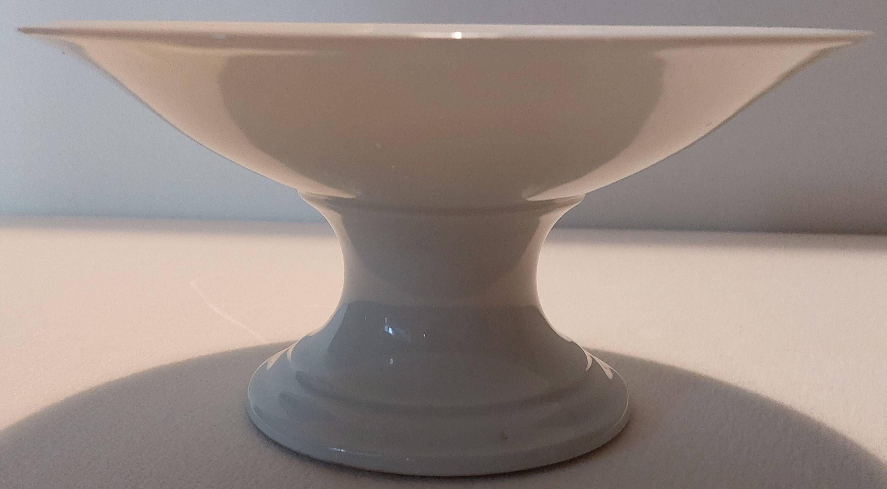 White porcelain compote bowl 19 century