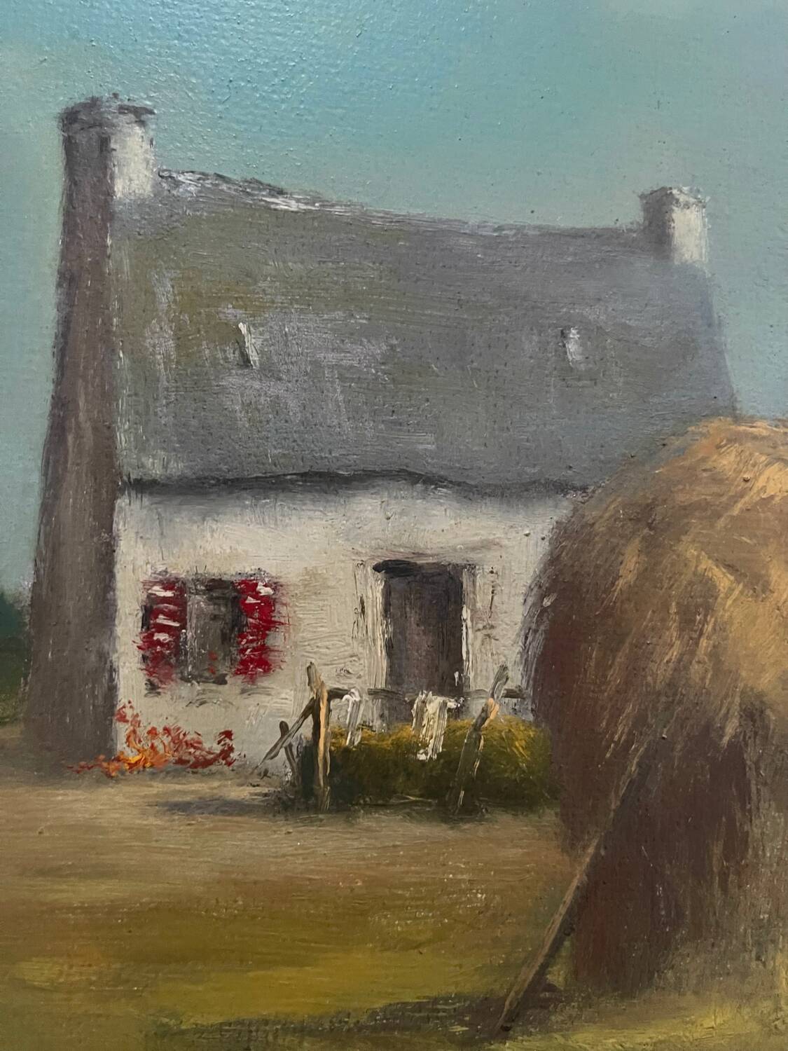 Breton painting on wood