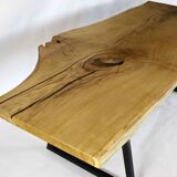Table monolithe en chêne naturel