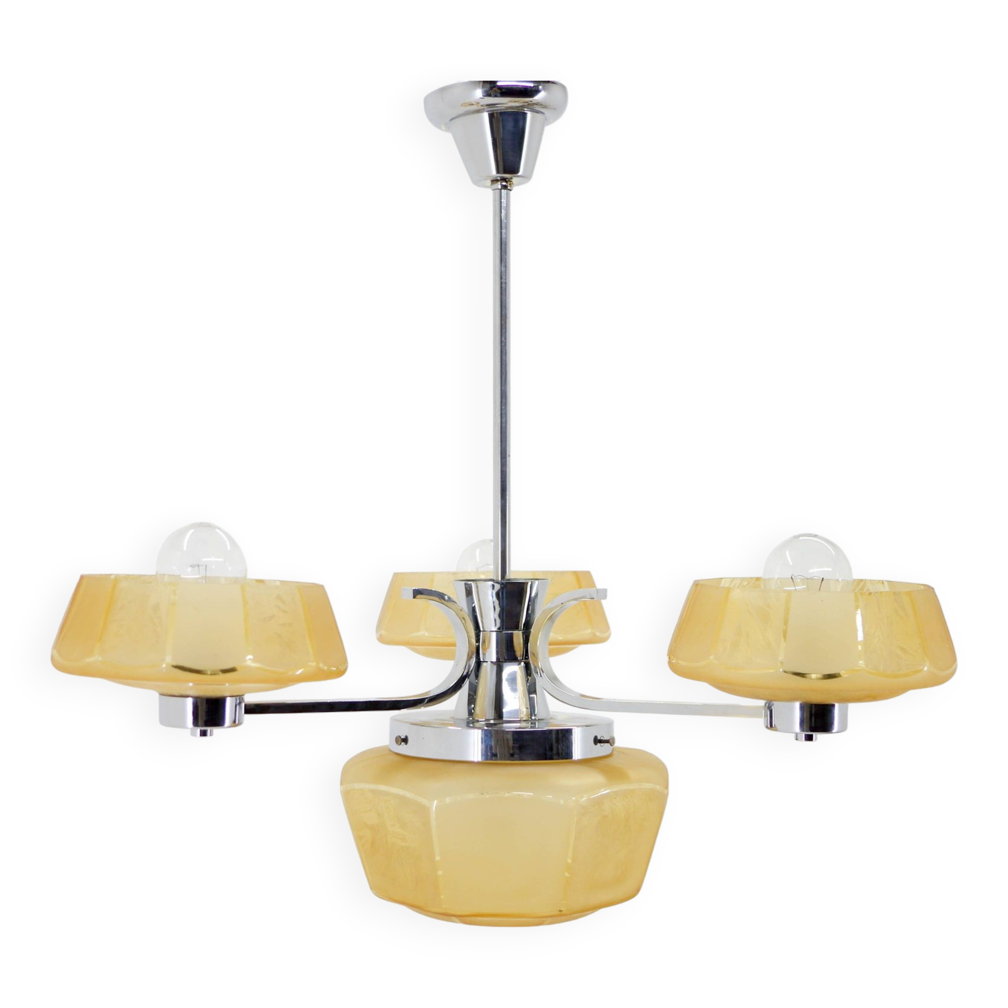 Art Deco Chandelier, 1940s