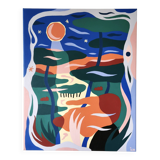 Acrylic painting on canvas - Woodland Dream