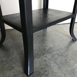 Console table riveted metal 1940 industrial