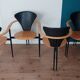 Set of 4 Postmodern Dining Chairs, 1980's.
