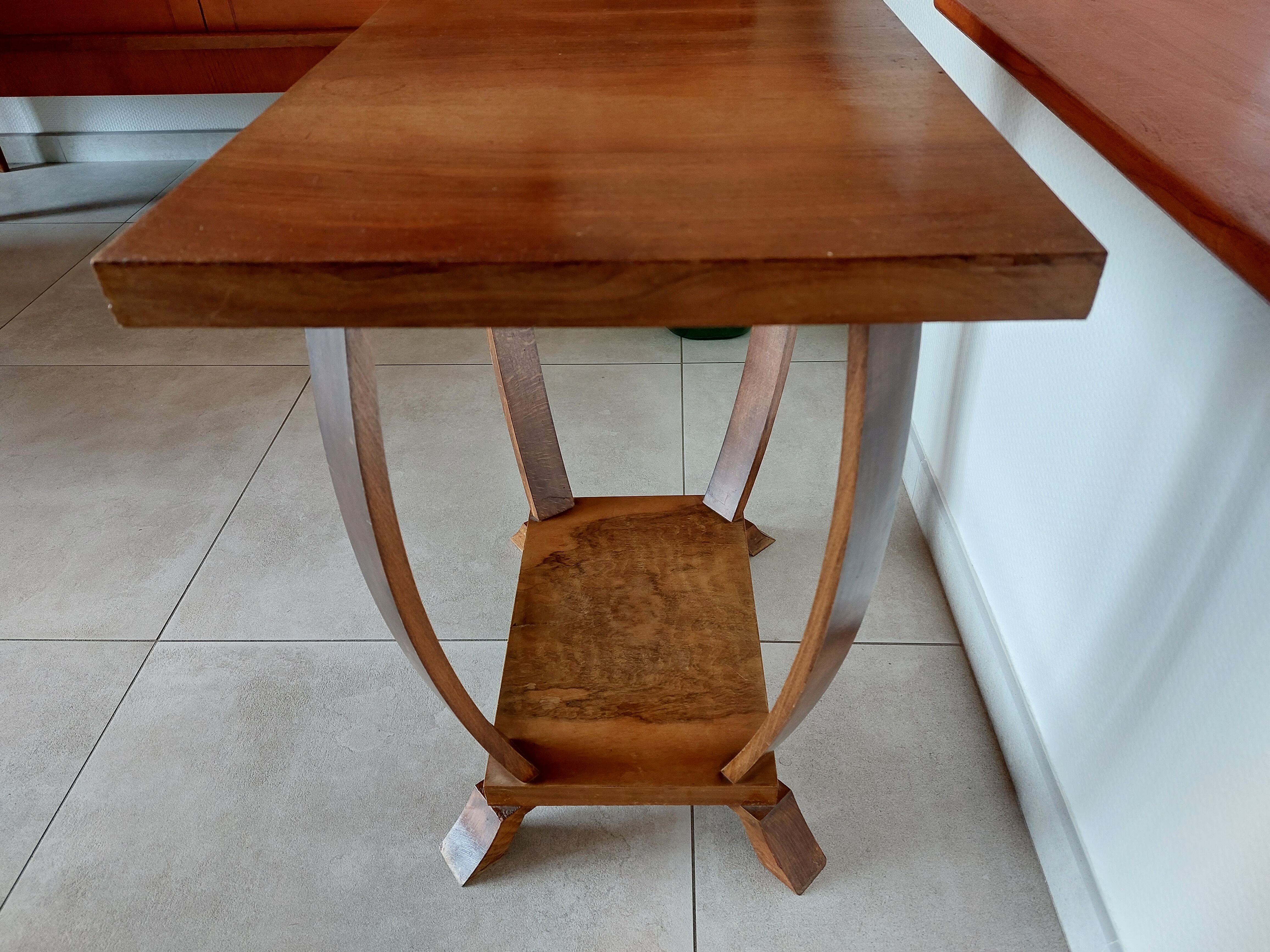 Rectangular Art Deco pedestal table