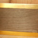 Golden aluminum wooden tray & rectangular mirror circa 1950