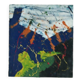 Abstract painting - oil on canvas - Simone Ciani - 1990s - materialist