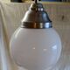Bauhaus opaline globe suspension XL - mid 20th century