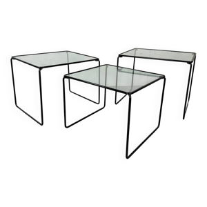 3 tables gigognes en - verre