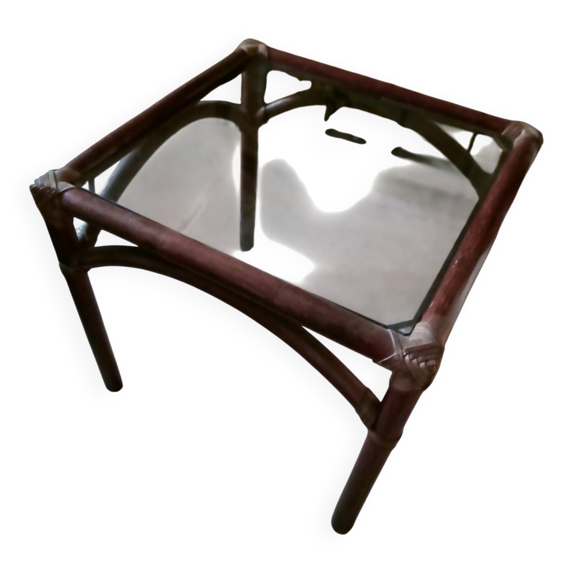 Side table, rattan accent table