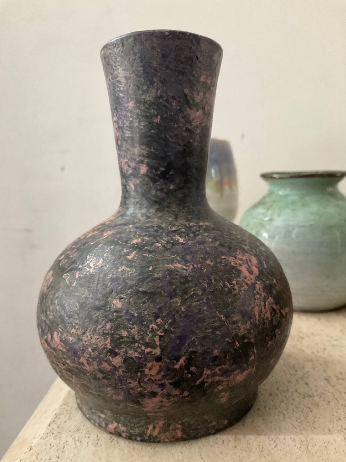 Series of 6 vintage miniature vases