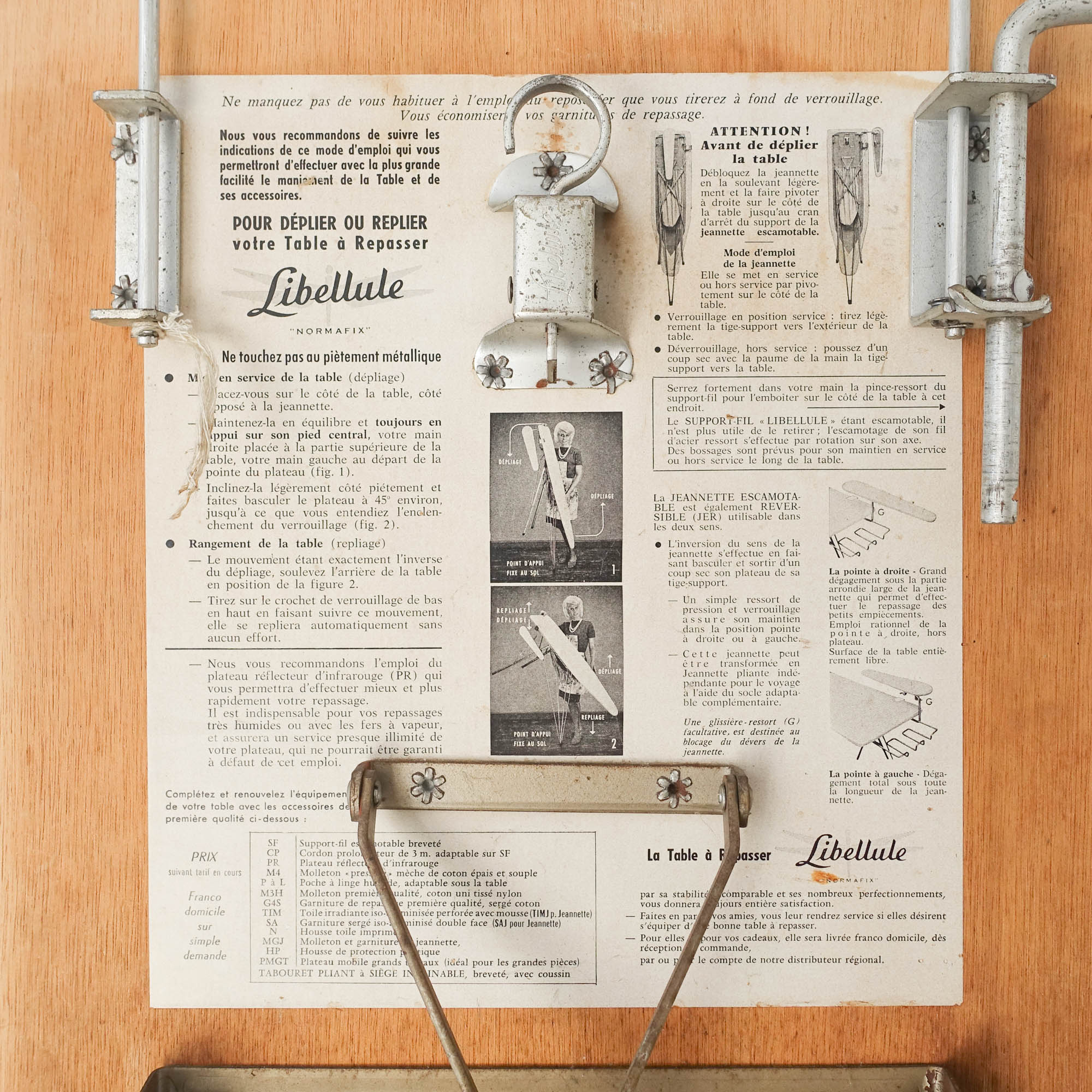 "Libellule" ironing board from Normafix, 1950's
