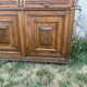 Large antique two-body buffet in wood - Carved dining room furniture