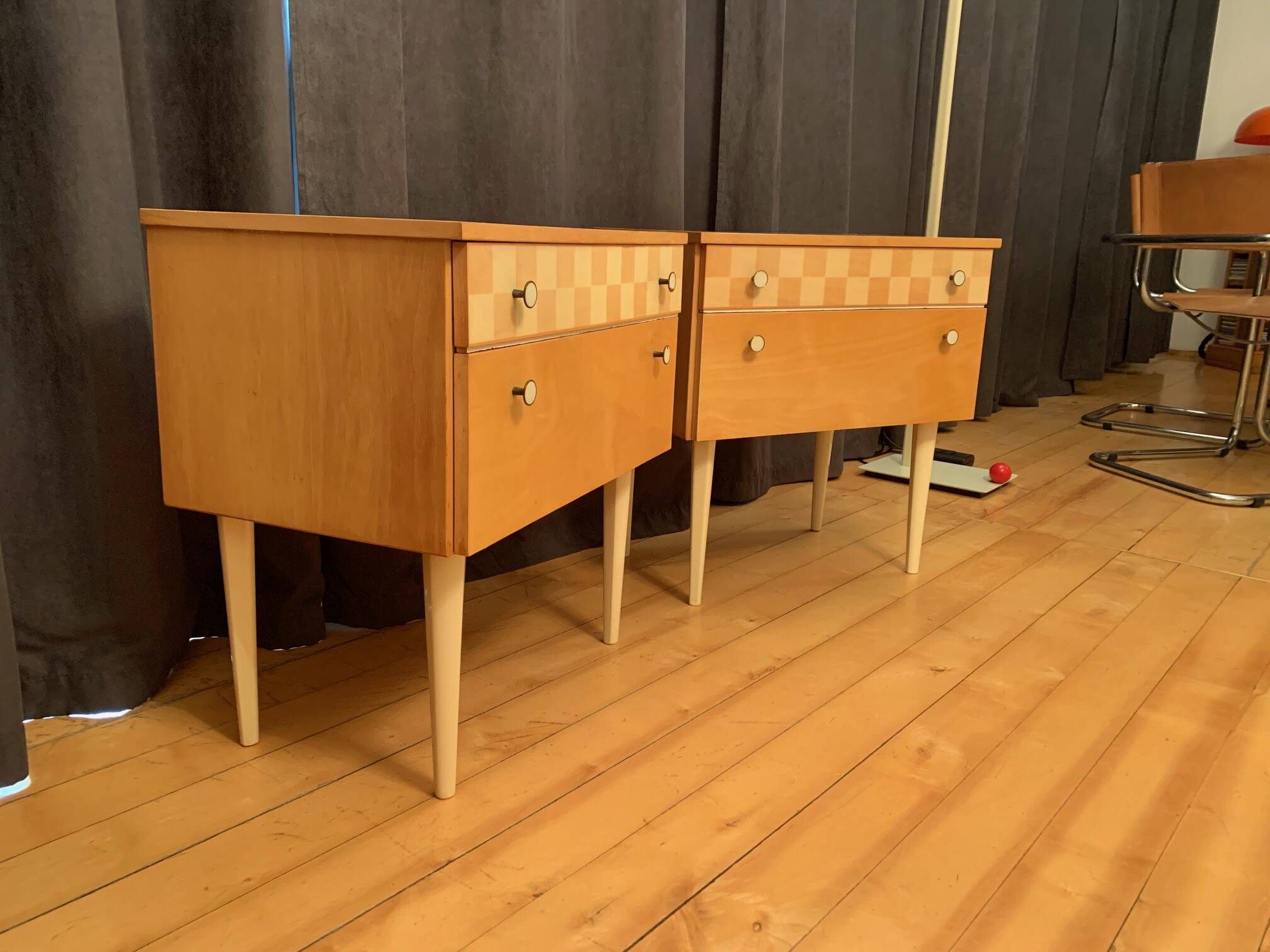 Pair of bedside tables, 1960s