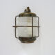 Old wall lamp type porthole in brass and glass. Navy style applique. Year 50