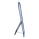 Adjustable mirror on vintage blue tubular structure stand