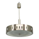 Space Age UFO Chandelier, Metal and Glass, Czechoslovakia 1970s