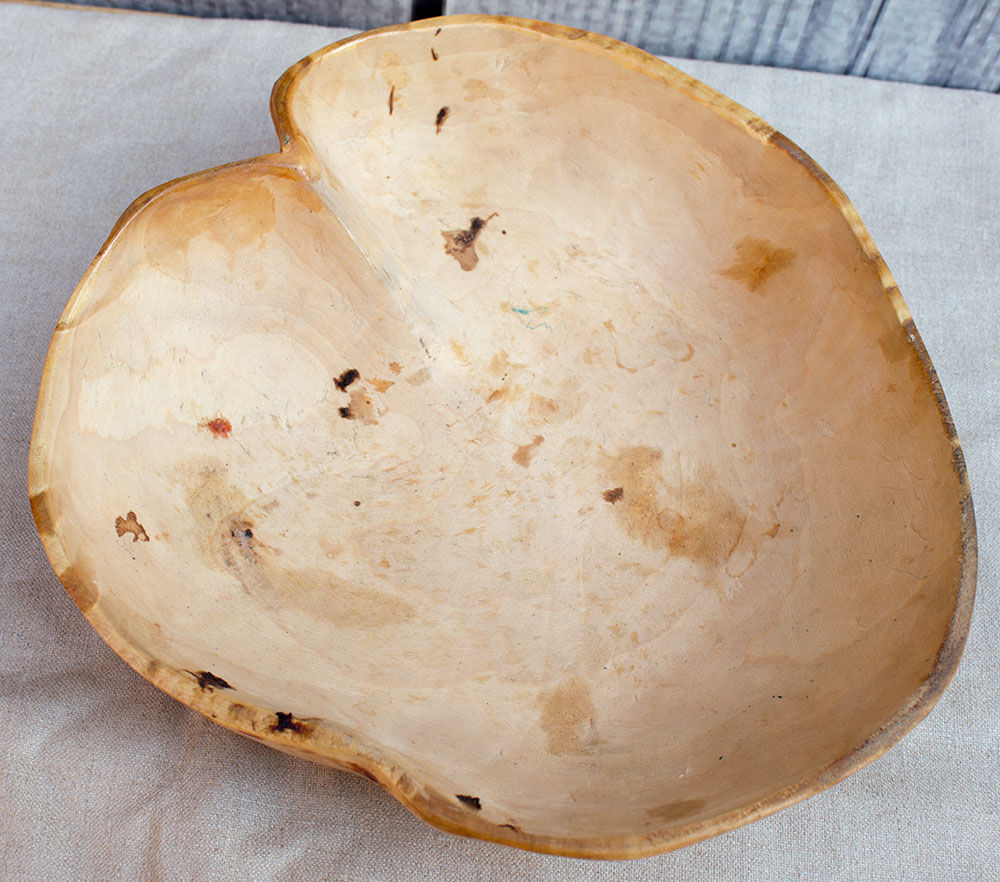 Old Swedish wooden bowl from Sami