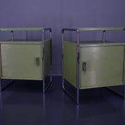 Set of Two Bauhaus Night Stands by Vichr & Co., 1930s