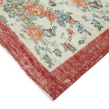 Handmade antique oriental beige rug 188 cm x 295 cm