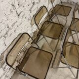 6 Plia chairs by Giancarlo Piretti for Castelli 1970