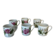 Porcelain cups rose pattern
