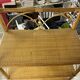 Rattan bookcase shelf