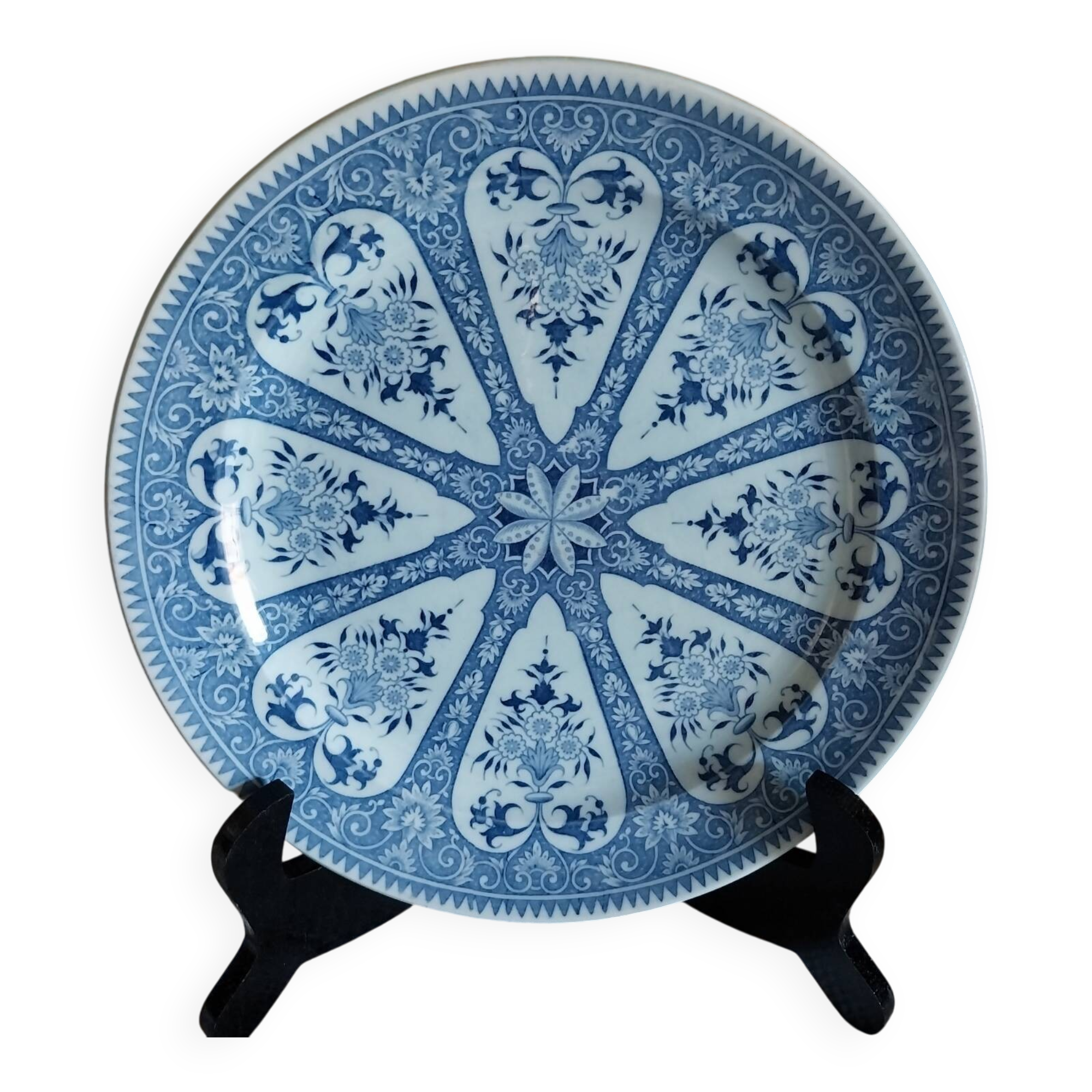 Old flat plate Sarreguemines U&C model François