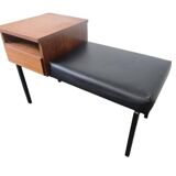 Vintage wooden bench / telephone bench / console