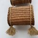 Suspended wicker rattan servant from the 1960s.