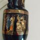 Petit vase noir et or