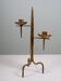 Grand vintage brutalist chandelier, Venetian style, sculptural metal.