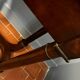Empire period mahogany workbench