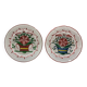 Two very old earthenware plates from the East.